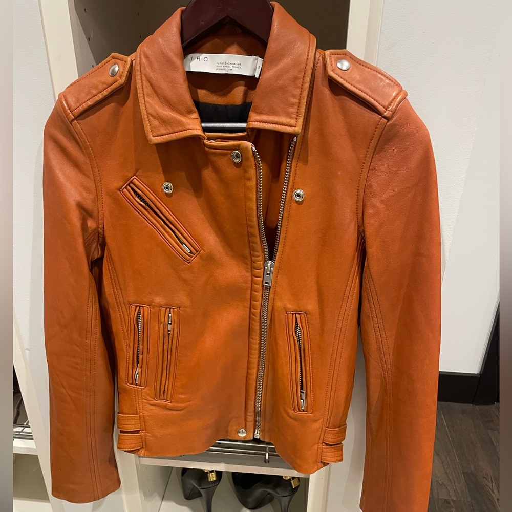IRO Han Leather Moto Jacket. New Without tag